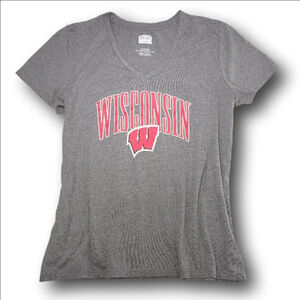 Women's Box Seat Clothing Co. Gray Wisconsin Tee XXL